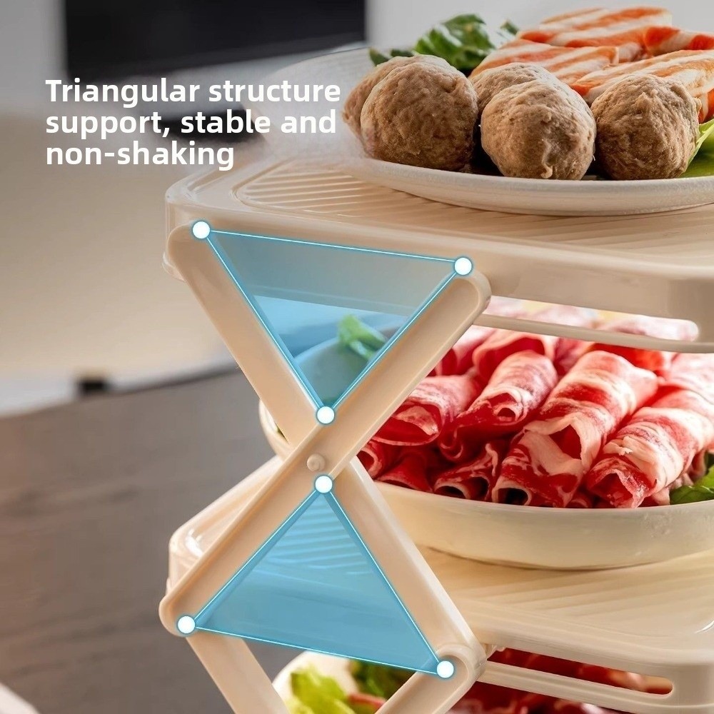Food Storage And Preparation - 3/4-Tier Prepare Dish Storage Rack Large