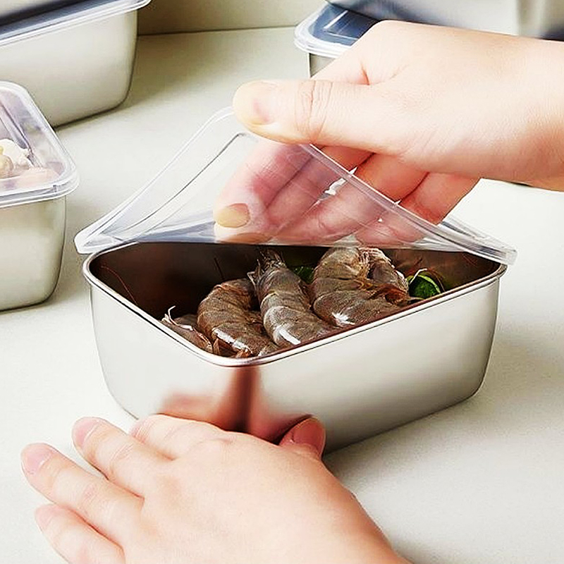 Food Storage And Preparation - 600ml Stainless Steel Refrigerator Food Storage
