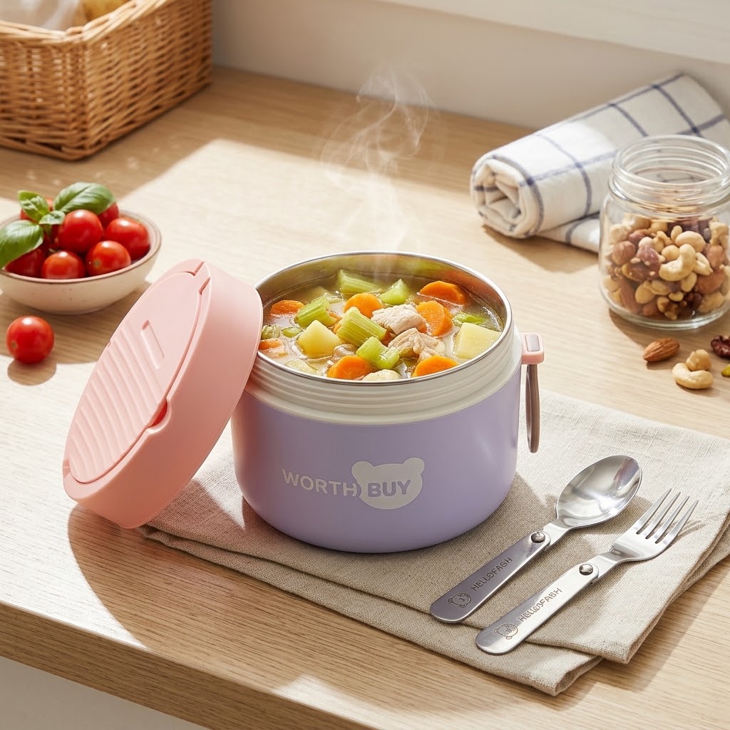Food Storage Made Easy - 304 Stainless Steel Thermal Lunch Box