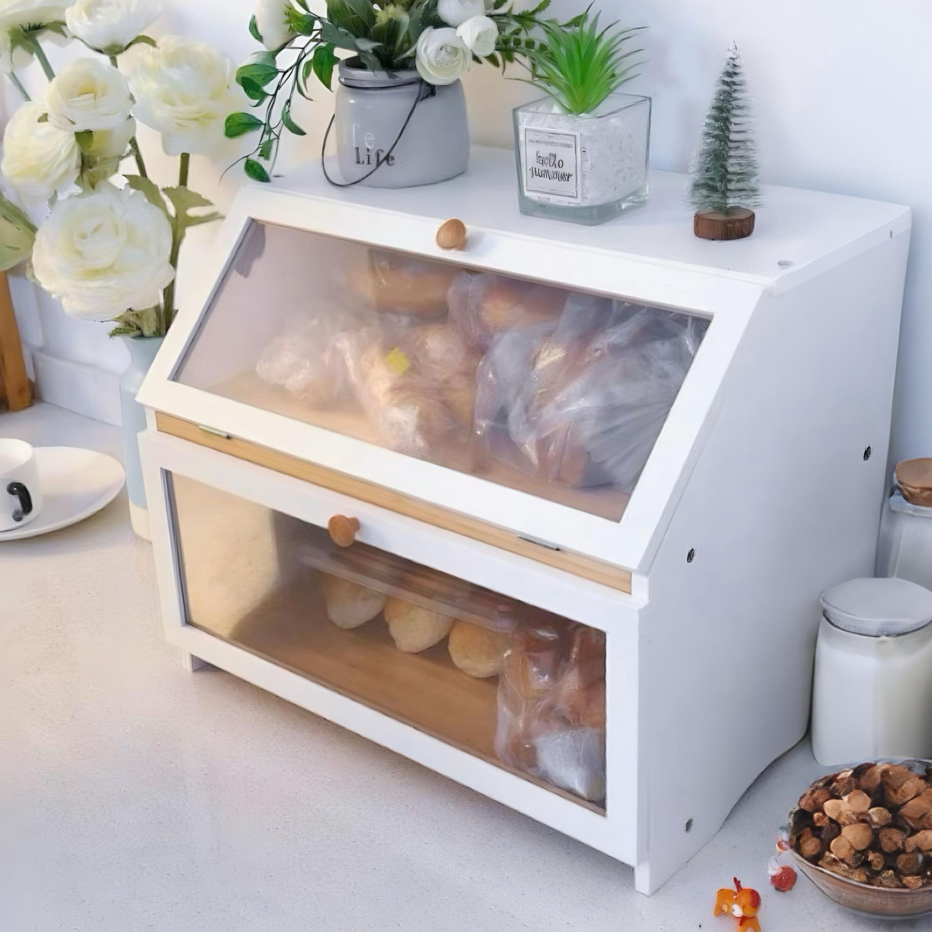HOMEKOKO Double Layer Bread Bo - Food Storage Tank recension och pris