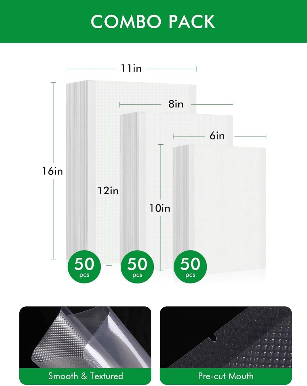 Vacuum Sealer Bags 150-Pack: G - Vacuum Sealer Bag recension och pris