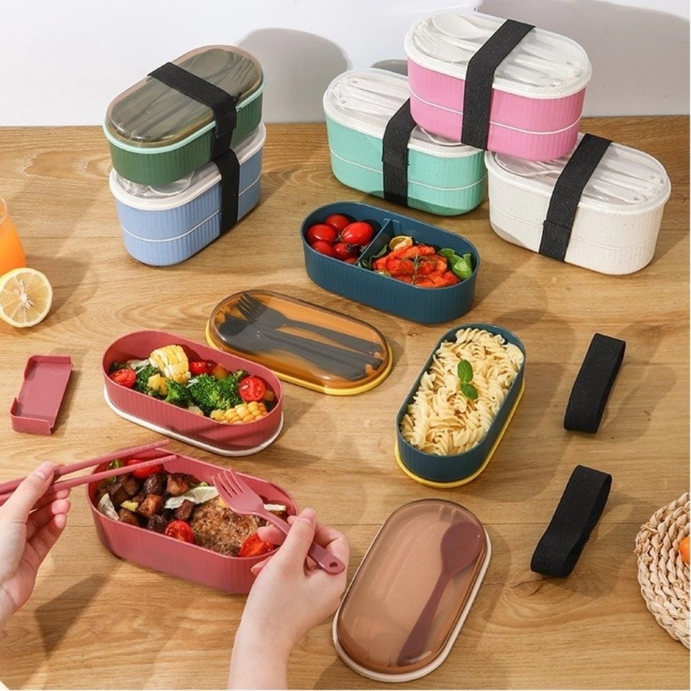 Portable Double Layer Lunch Bo - Food Storage Made Easy recension och pris