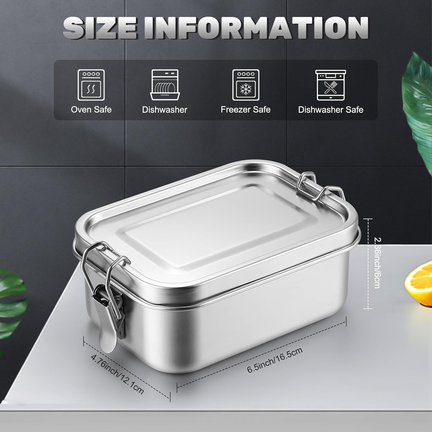 Stainless Steel Food Storage C - Food Storage Prep Containers recension och pris