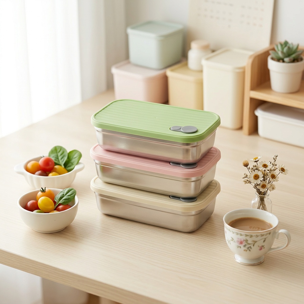 Stainless Steel Bento Box Meta - Food Storage Prep Containers recension och pris