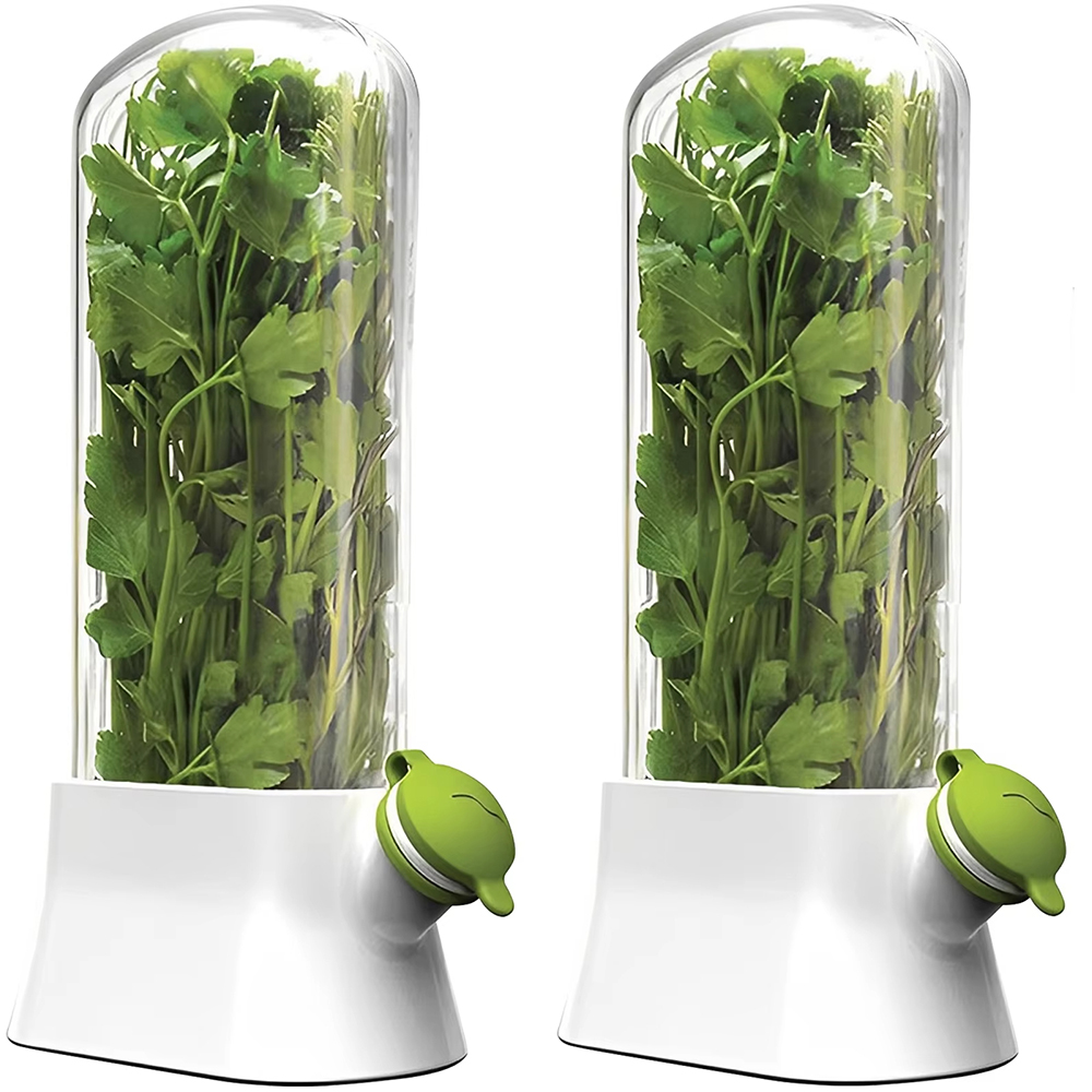 1pc Refrigerator Herb Crisper  - Herb Keeper Container recension och pris