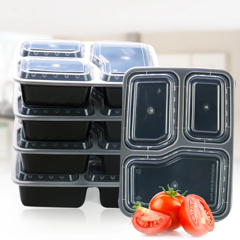 7 Pack 3 Compartment Meal Prep - Food Storage Prep Containers recension och pris