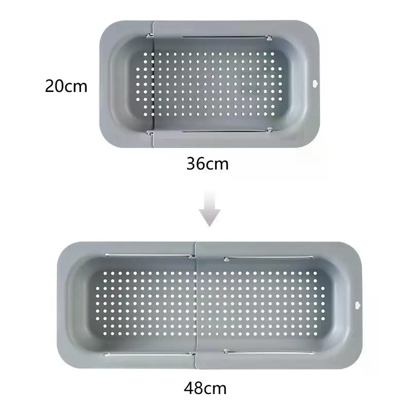 Telescopic Drain Basket, Light - Food Storage Non Toxic recension och pris