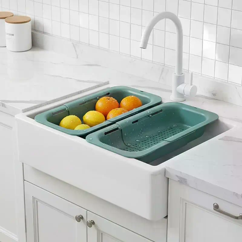 Telescopic Drain Basket, Light - Food Storage Non Toxic recension och pris