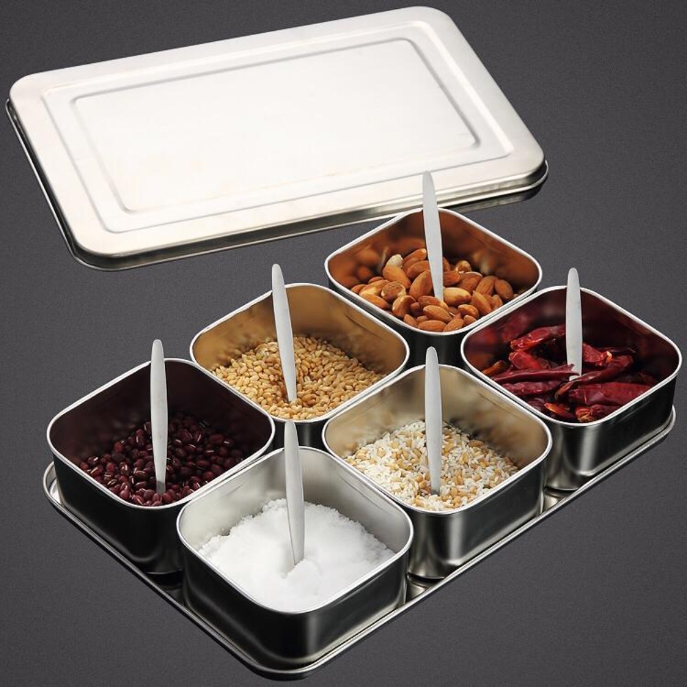 6/8 Grid Seasoning Storage Box - Food Storage And Preparation recension och pris