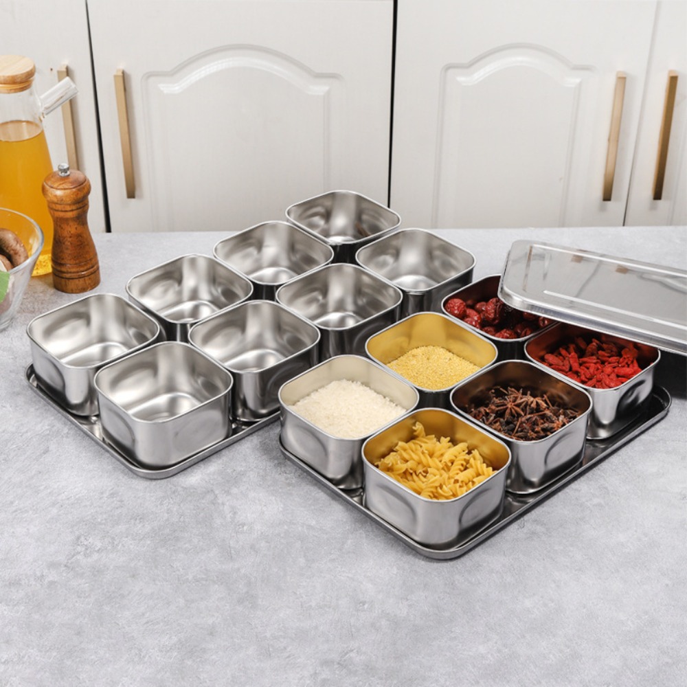 6/8 Grid Seasoning Storage Box - Food Storage And Preparation recension och pris