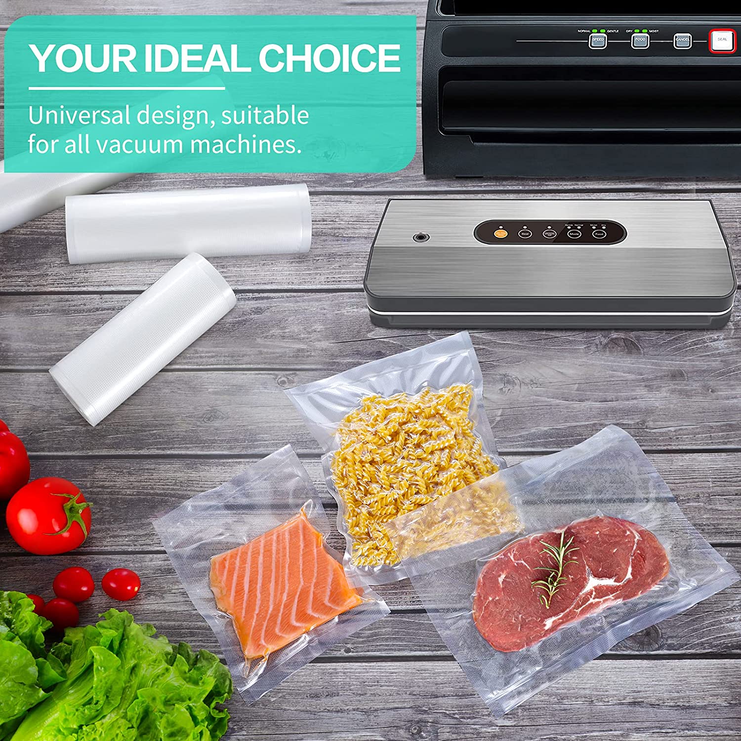 Kitchen Bags For Vacuum Food V - Vacuum Sealer Bag recension och pris