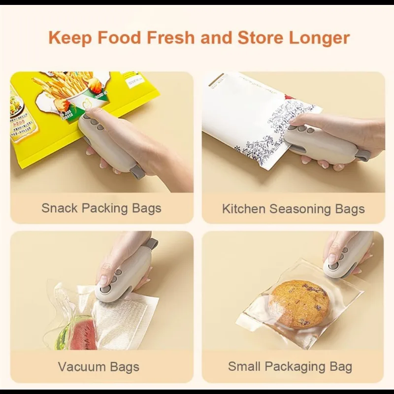 2 In 1 Mini Bag Sealer Cutter  - Food Storage Machine recension och pris