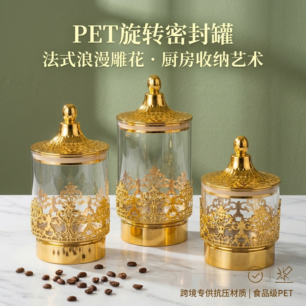 European Transparent Gold-plat - Food Storage Tank recension och pris