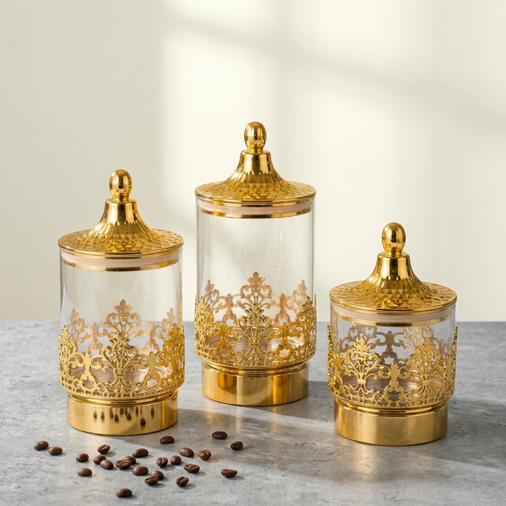 European Transparent Gold-plat - Food Storage Tank recension och pris
