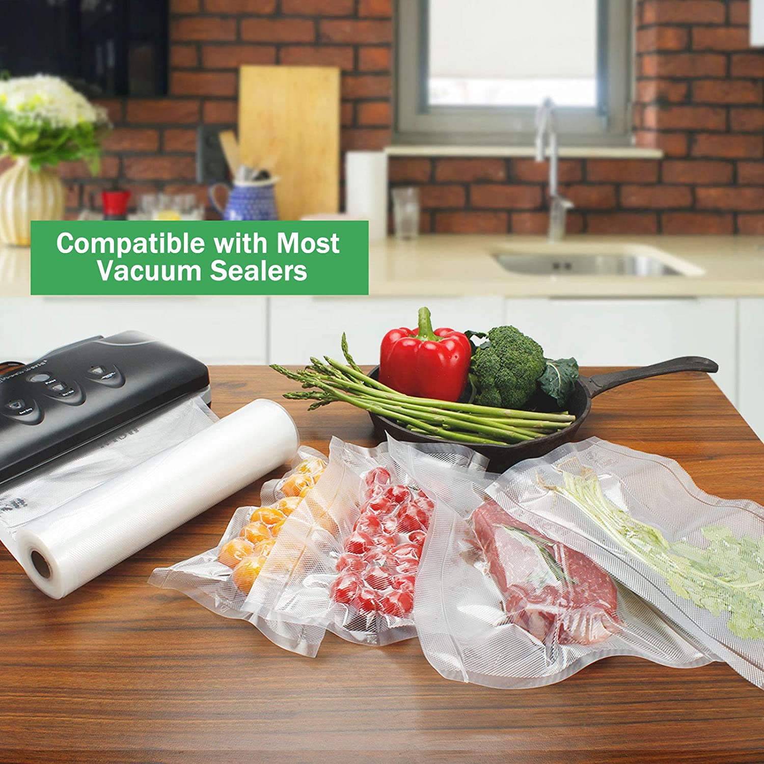 Vacuum bags for food Vacuum Se - Vacuum Sealer Bag recension och pris