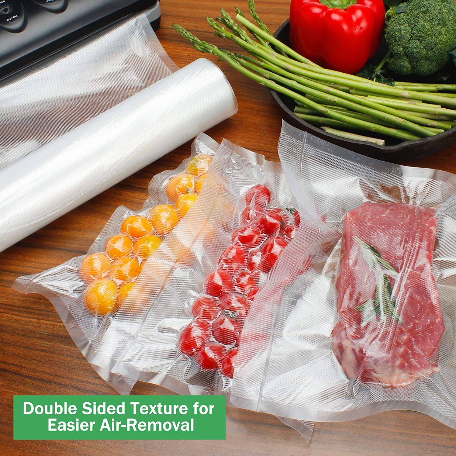 Vacuum bags for food Vacuum Se - Vacuum Sealer Bag recension och pris