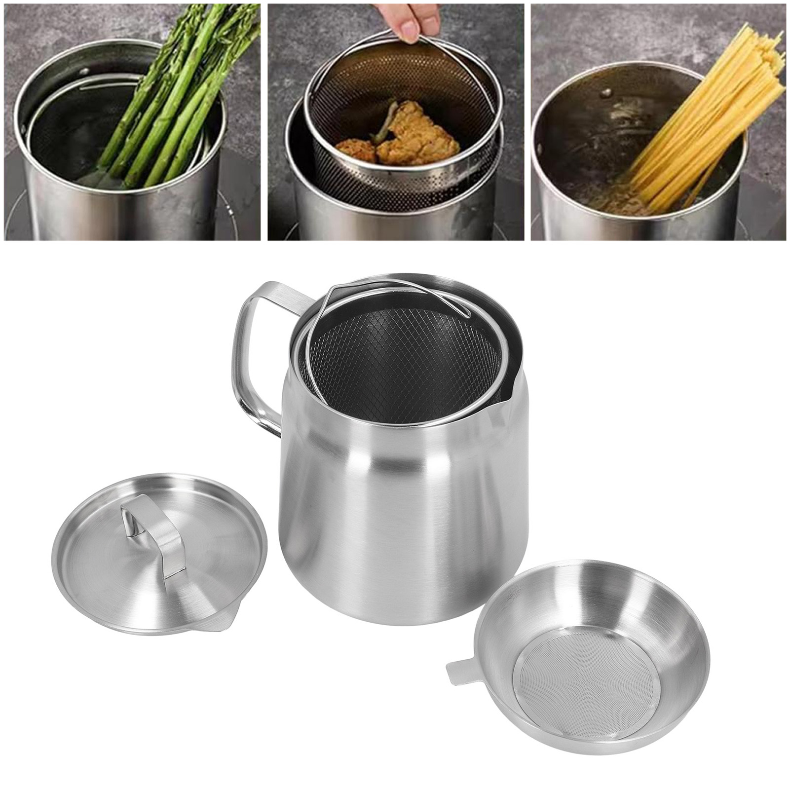 Oil Strainer Pot Multifunction - Herb Keeper Container recension och pris