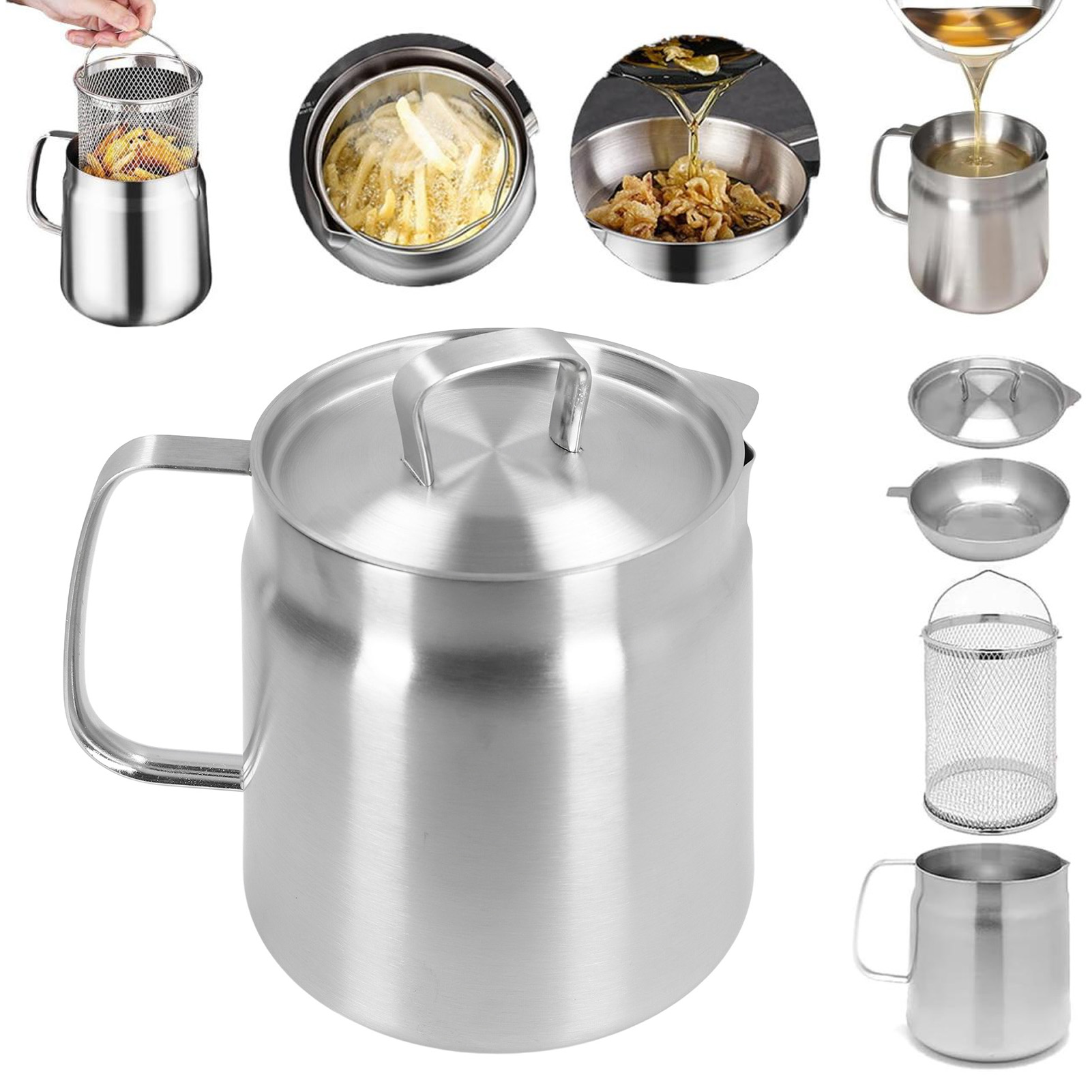 Oil Strainer Pot Multifunction - Herb Keeper Container recension och pris