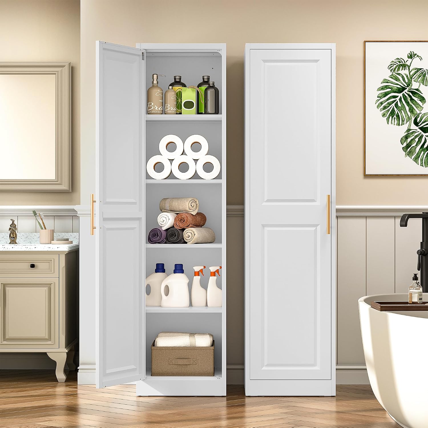 Tall Narrow Storage Cabinet Wi - Food Storage Tank recension och pris