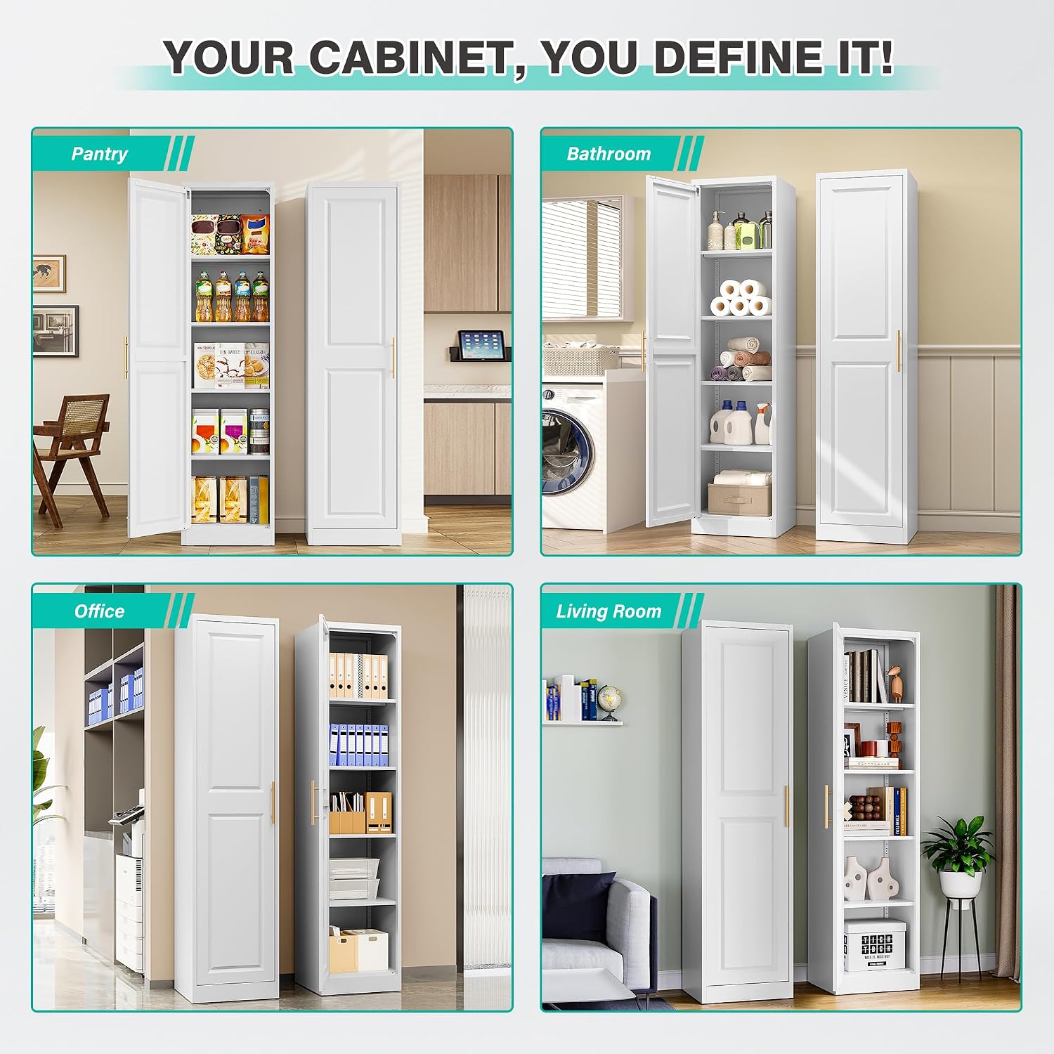 Tall Narrow Storage Cabinet Wi - Food Storage Tank recension och pris