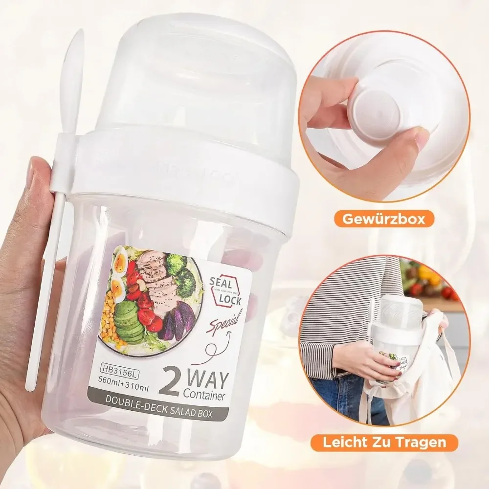 Salad Cup Breakfast Cups Porta - Food Storage Made Easy recension och pris
