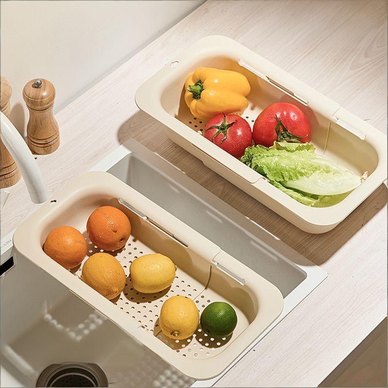 Telescopic Drain Basket, Light - Food Storage Non Toxic recension och pris