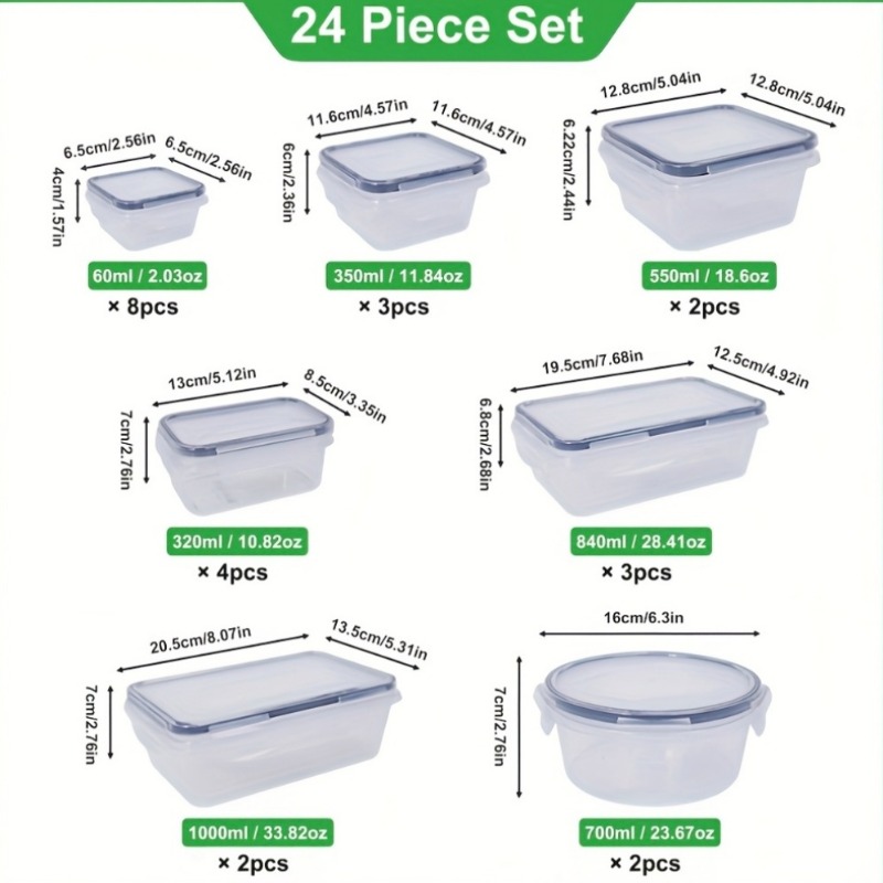 48PCS BPA-Free Food Storage Se - Food Storage Tank recension och pris