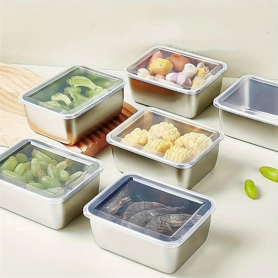 1/3/5pcs Stainless Steel Food  - Food Storage Made Easy recension och pris