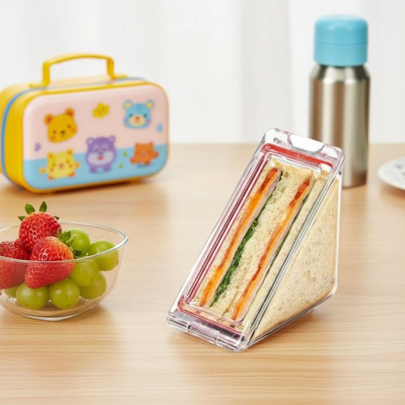 Clear Triangle Sandwich Holder - Food Storage Non Toxic recension och pris