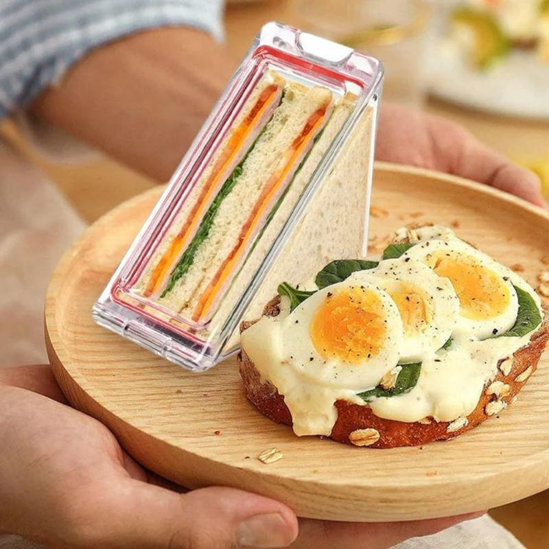 Clear Triangle Sandwich Holder - Food Storage Non Toxic recension och pris