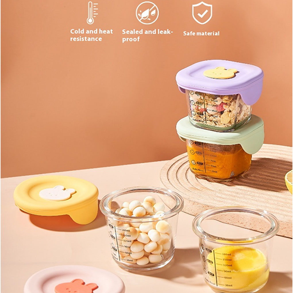 4pack/lot Kids Glass Baby Food - Food Storage Non Toxic recension och pris